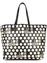 сумка-тоут в горох Love Moschino