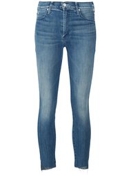 frayed skinny jeans Mother