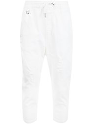 cropped drawstring trousers Publish