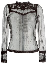 прозрачная блузка  Red Valentino