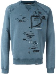 толстовка с вышивкой  Dsquared2