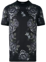 футболка с принтом роз Dolce &amp; Gabbana