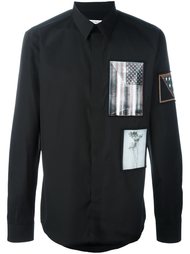 рубашка с контрастными нашивками Givenchy