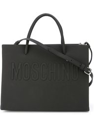 сумка-тоут с тисненым логотипом  Moschino