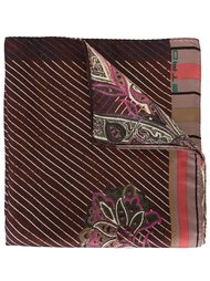 striped floral pocket square Etro