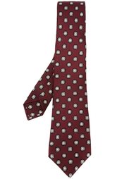 галстук с принтом эмблем Kiton