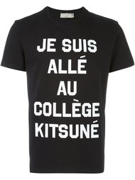 футболка с графическим принтом Maison Kitsuné