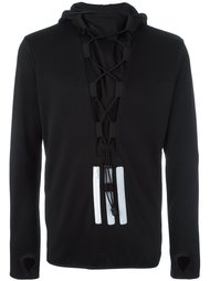 lace-up detail sweatshirt Y-3