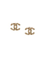 серьги в виде логотипа Chanel Vintage