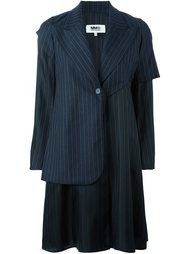 пальто в тонкую полоску Mm6 Maison Margiela