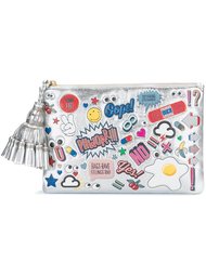 клатч 'All Over Stickers' Anya Hindmarch