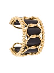 браслет с кожаной деталью Chanel Vintage