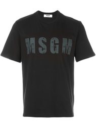 logo print T-shirt MSGM