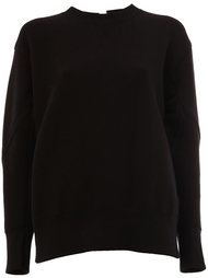 lace-up panelled sweatshirt Sacai