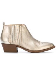 metallic Texan booties Buttero
