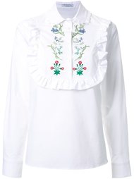 ruffle bib embroidered shirt Vivetta