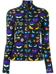 куртка на молнии с принтом 'Bag Bugs' Fendi
