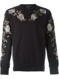 толстовка с вышивкой роз Alexander McQueen