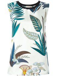 botanical print top Tory Burch