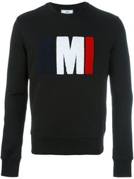 textured logo sweatshirt Ami Alexandre Mattiussi