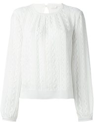 блузка с волнистым жаккардовым узором Chloé