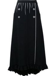 contrast print ruffled skirt Vivetta
