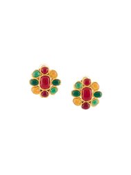 gripoix clip-on earrings Chanel Vintage