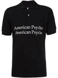American Psycho print polo shirt Hood By Air