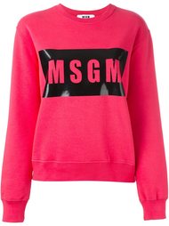 logo print sweatshirt MSGM