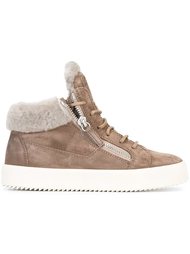 shearling 'Kriss' mid-top sneakers Giuseppe Zanotti Design