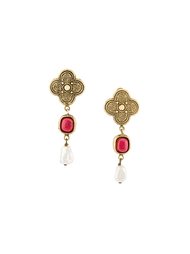 gripoix drop clip-on earrings Chanel Vintage