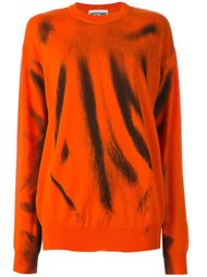 свитер с абстрактным принтом  Moschino