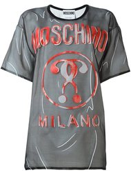 футболка с принтом логотипа Moschino