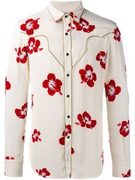 hibiscus floral shirt Saint Laurent