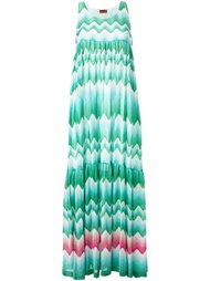 zig-zag print draped dress Missoni