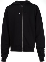 embroidered hood zipped hoodie Hood By Air