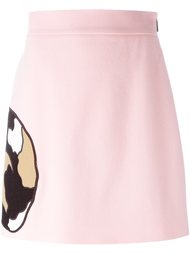 embroidered cat skirt MSGM