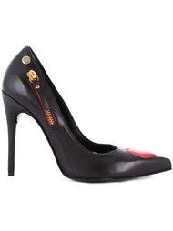 heart motif pumps Love Moschino