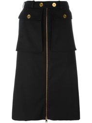 A-line military skirt Alexander McQueen