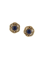 baroque button clip-on earrings Chanel Vintage