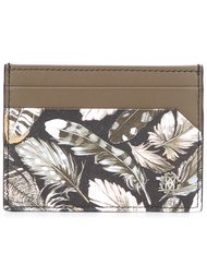 feather print wallet Roberto Cavalli