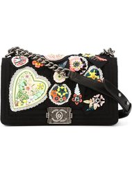 floral applique 'Boy' shoulder bag Chanel Vintage