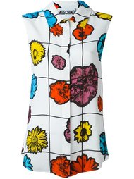 блузка с цветочным принтом Moschino