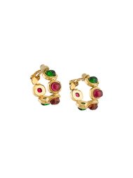 gripoix hoop clip-on earrings Chanel Vintage
