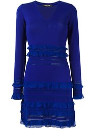 knitted frill-detail dress Roberto Cavalli