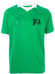 logo print collar T-shirt Palm Angels