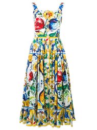 платье с принтом Majolica Dolce &amp; Gabbana