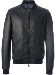 leather bomber jacket Etro