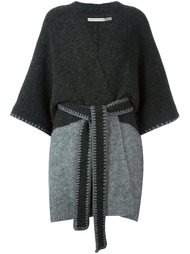 two-tone belted coat Alice+Olivia