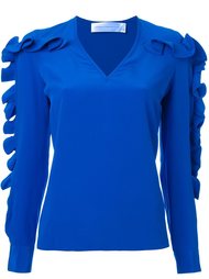 ruffled sleeve blouse Victoria Victoria Beckham